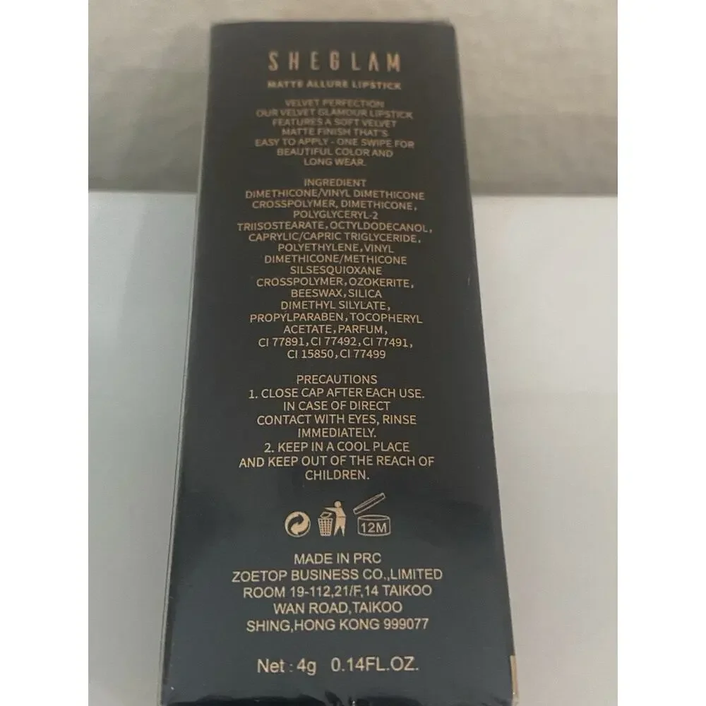 Sheglam Matte Allure Lipstick